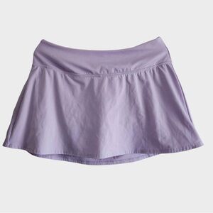 Lavender Tennis Running Leisure Skort Women’s Athletic Stretch Skirt W Zipper LG